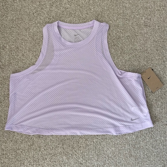 Nike Tops - Nike One Dri-Fit Purple Mesh Classic Breathable Athletic Tank Top Sz XL NWT